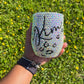 Custom Leopard Print Bling Wine Tumbler